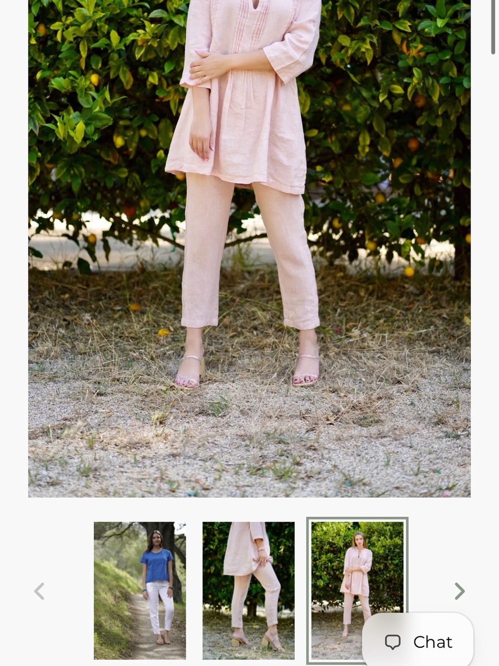 Dolma linen drawstring waist pants